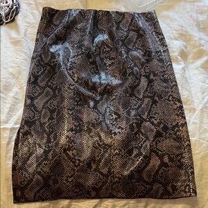 Snake Print Women's Skirt
